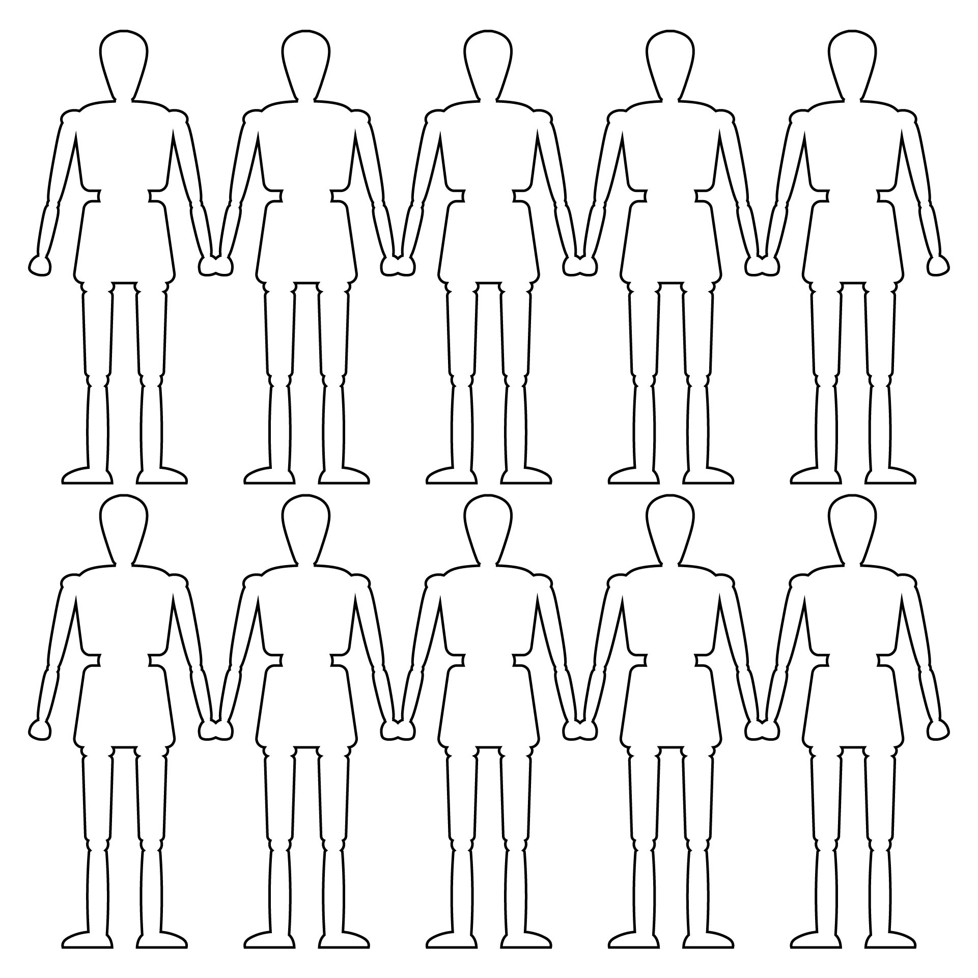 10 Best Printable Cutouts People PDF for Free at Printablee