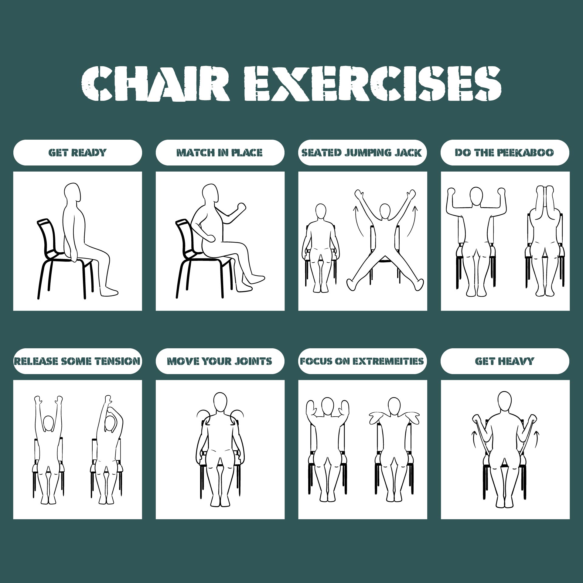 9 Best Images of Printable Chair Exercise Routines - Free Printable ...