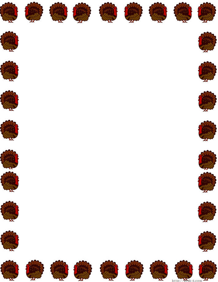 Printable Thanksgiving Borders