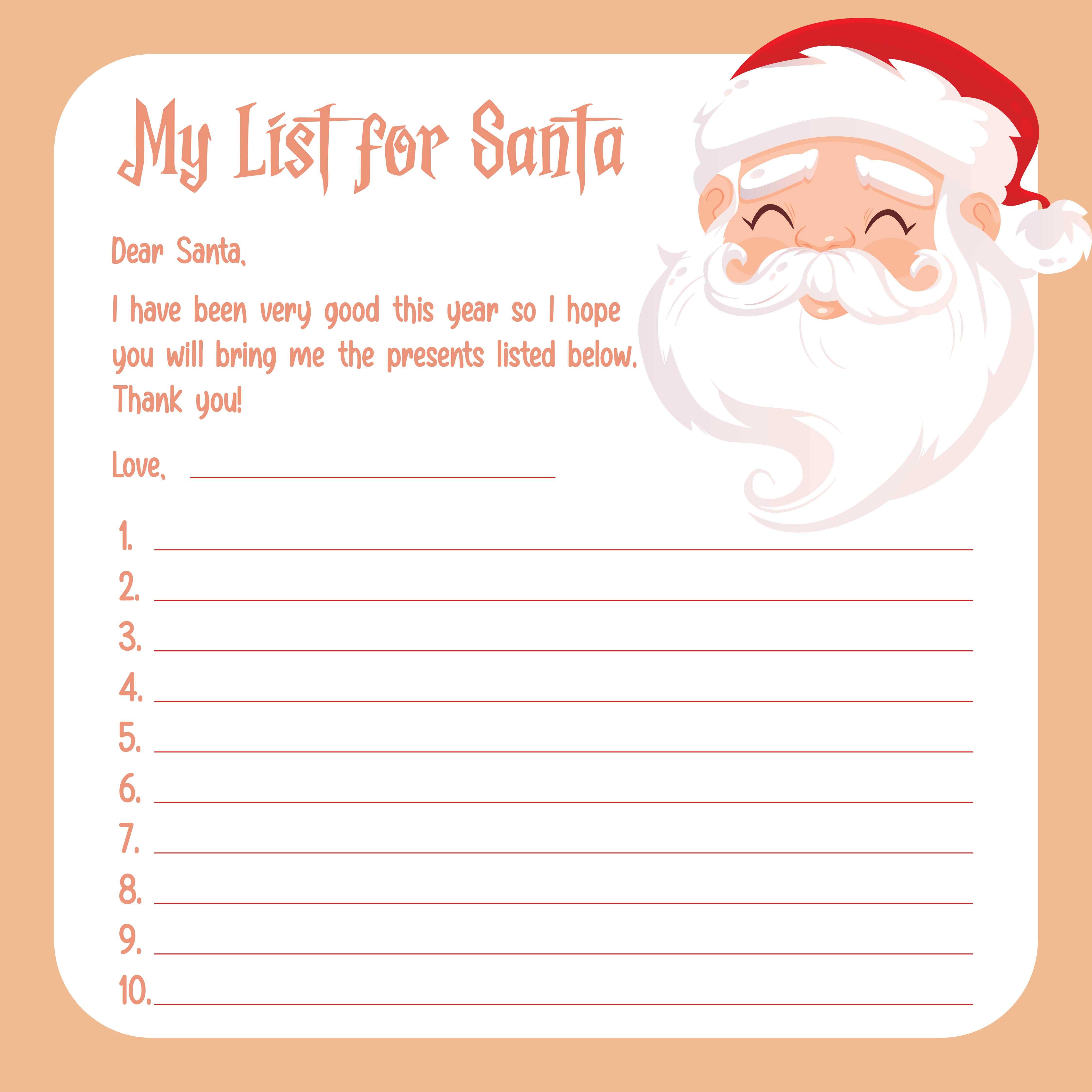 8-best-printable-christmas-list-for-santa-printablee