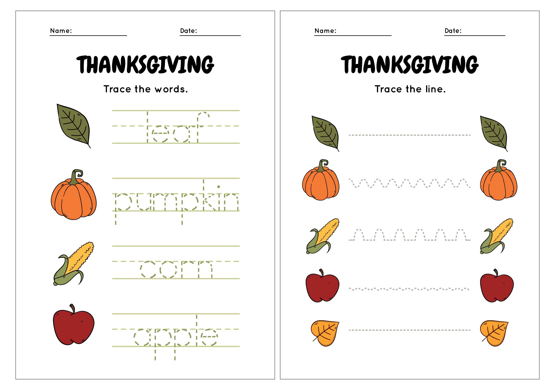 Thanksgiving Printable Pack