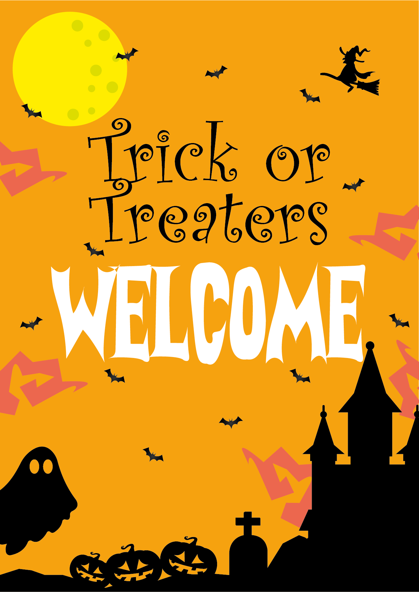 Printable Trick Or Treat Sign