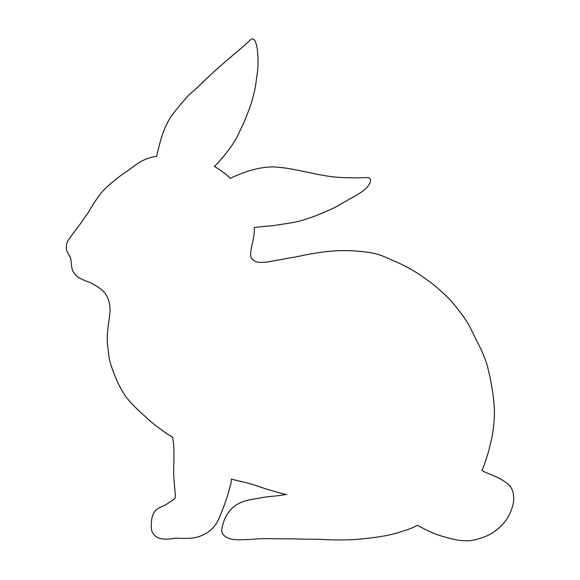 Printable Easter Bunny Pattern
