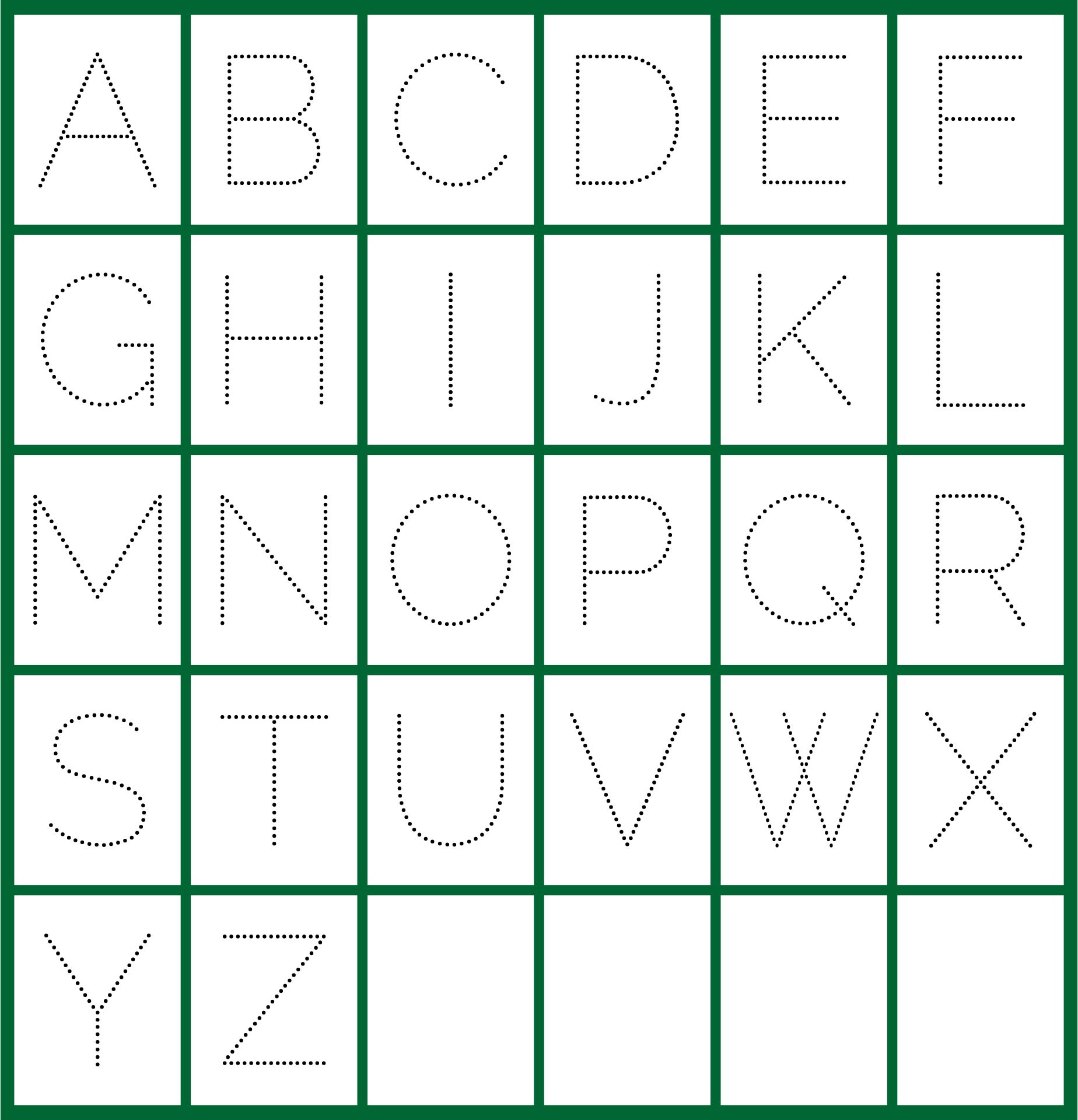 Alphabet Trace Free Printable