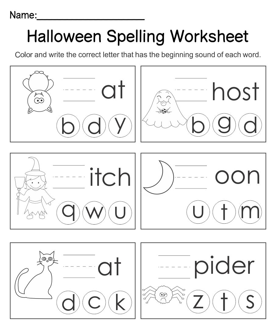 10 best halloween preschool printables printablee com