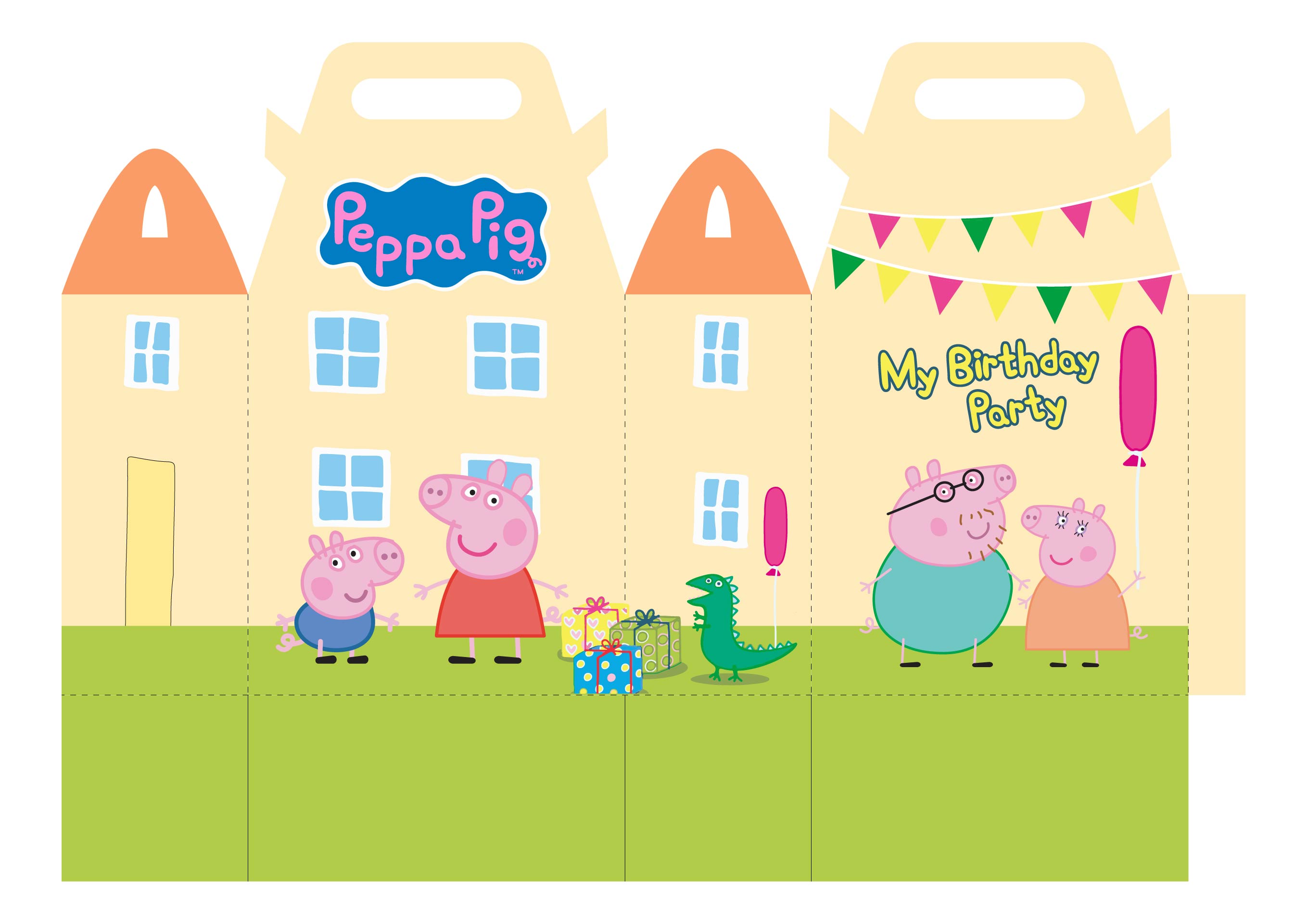 Peppa Pig Template 10 Free PDF Printables Printablee