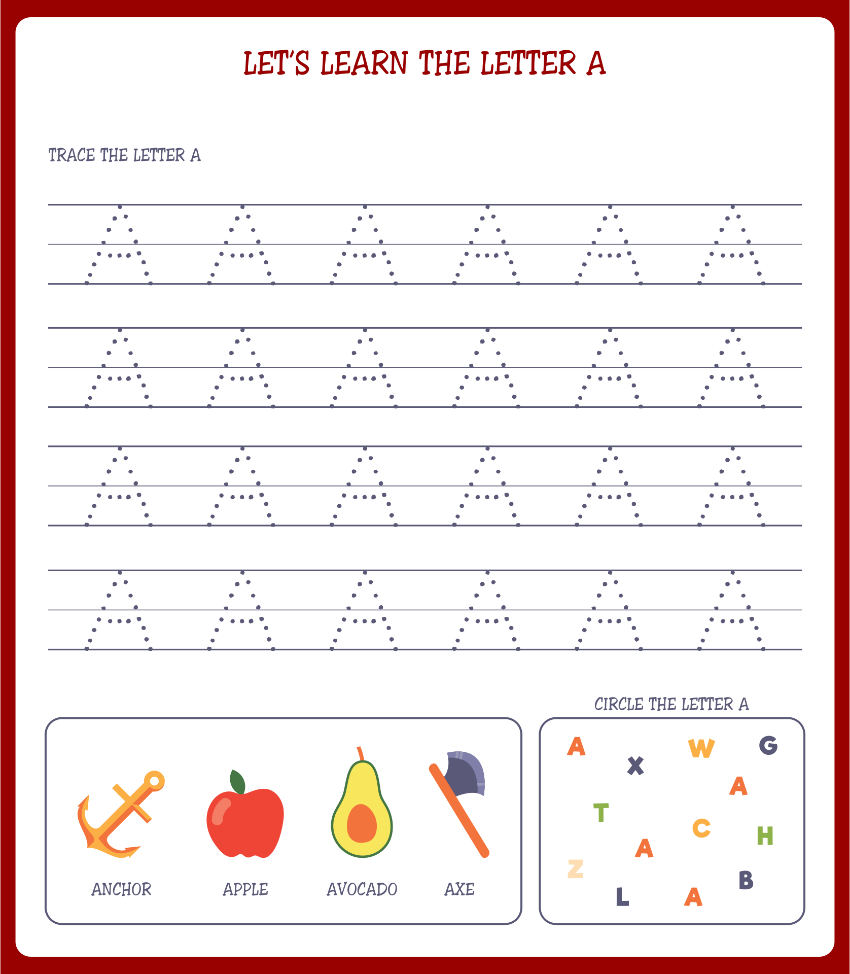  Printable Letter Tracing For Kindergarten Printable World Holiday