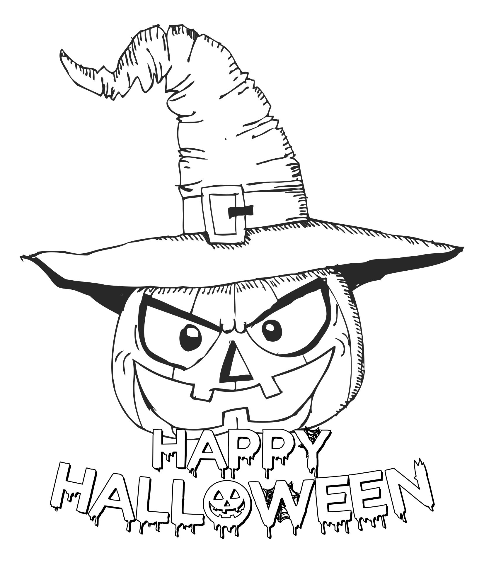 Printable Scary Halloween Coloring Pages