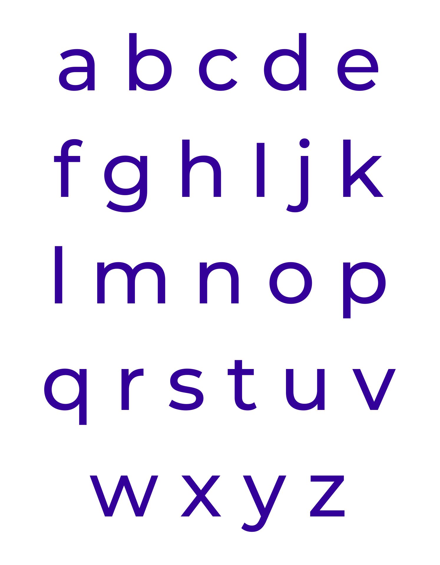 2 Inch Alphabet Letters Template