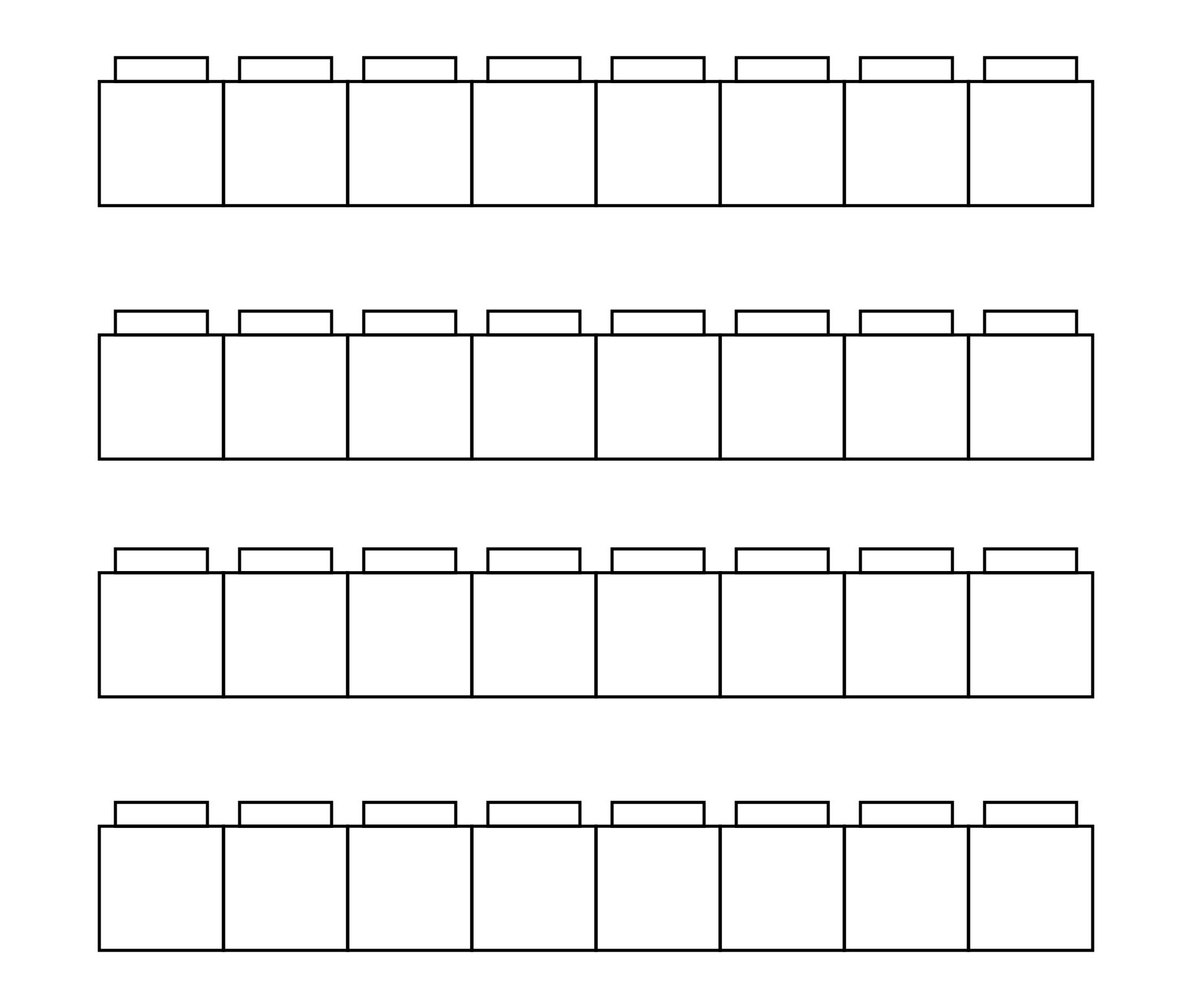 22 Best Unifix Cube Template Printable - printablee.com Throughout Blank Pattern Block Templates