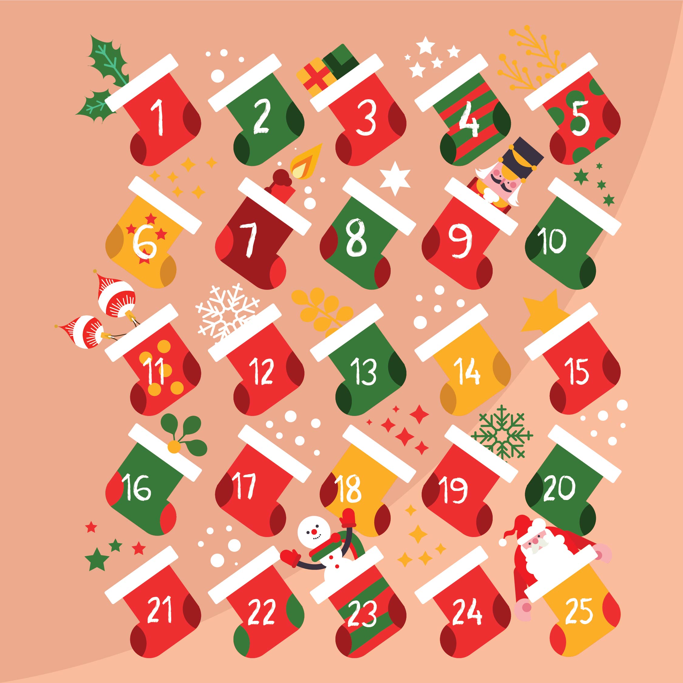 7 Best Christmas Printable Number Stickers PDF for Free at Printablee