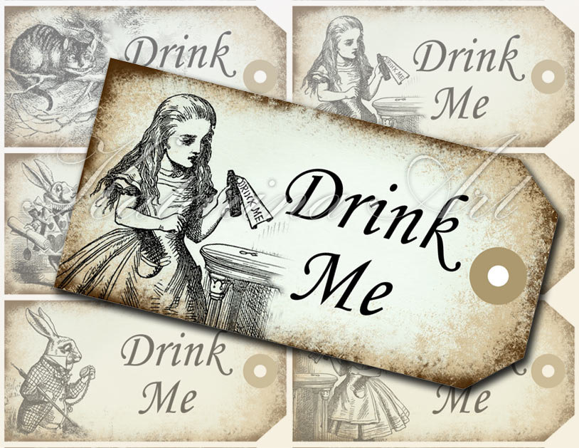 Drink Me Labels Free Printable - Templates Printable Download