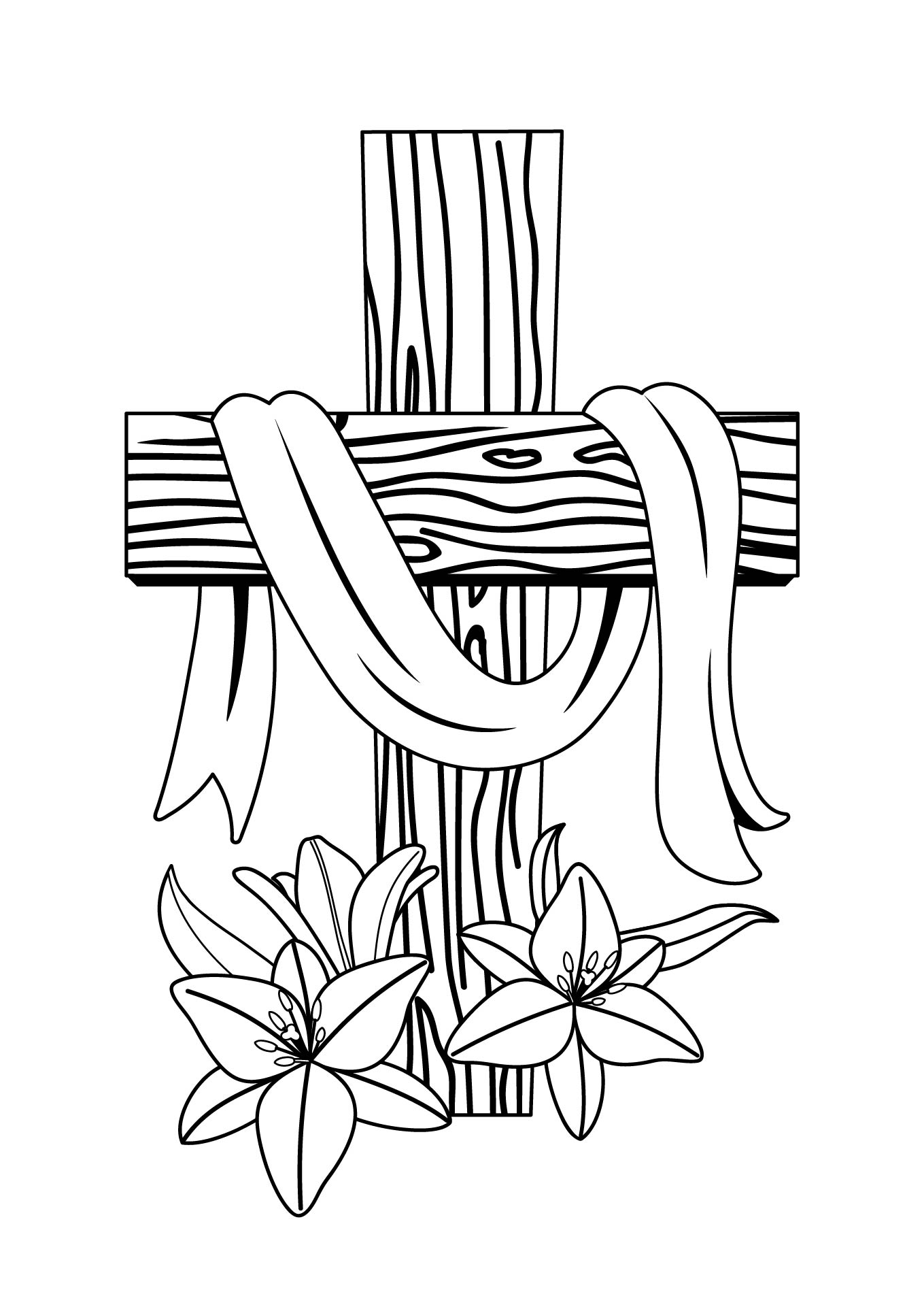 Adult Coloring Pages  Printables Easter Cross