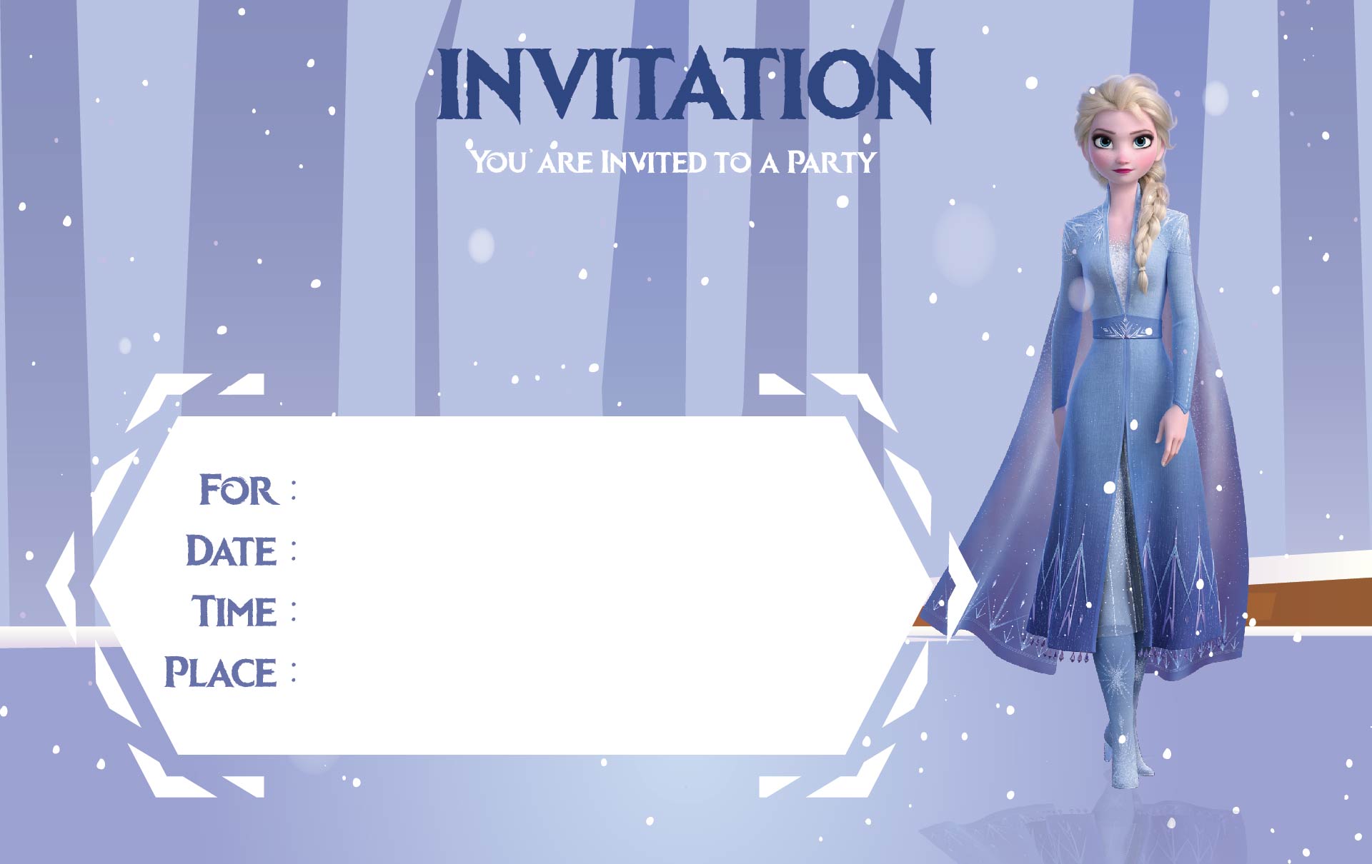 Frozen Birthday Invitations Editable 10 Free PDF Printables Printablee