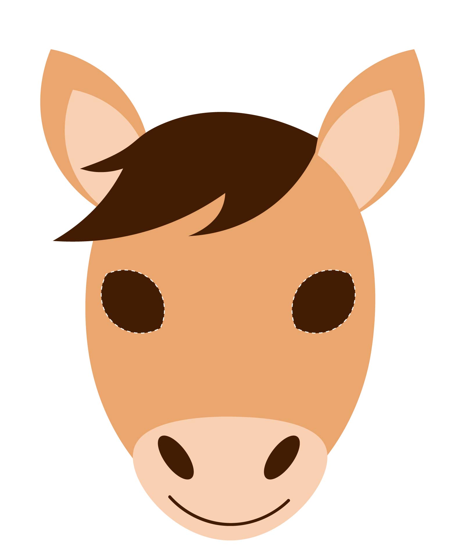 8 Best Horse Face Template Printable Printablee