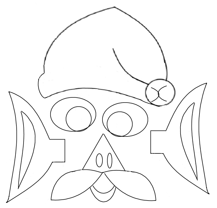 5 Best Images of Santa Face Template Printable - Coloring Pages, Free ...