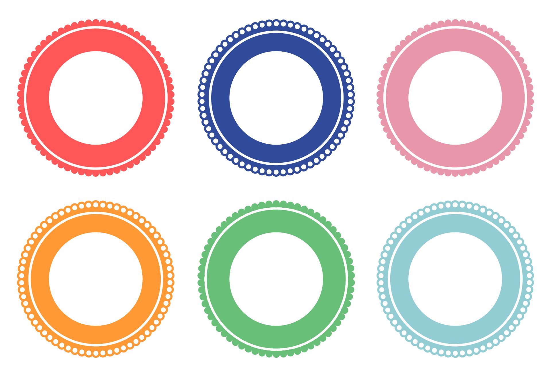 Free Printable Round Labels Template Printable Templates