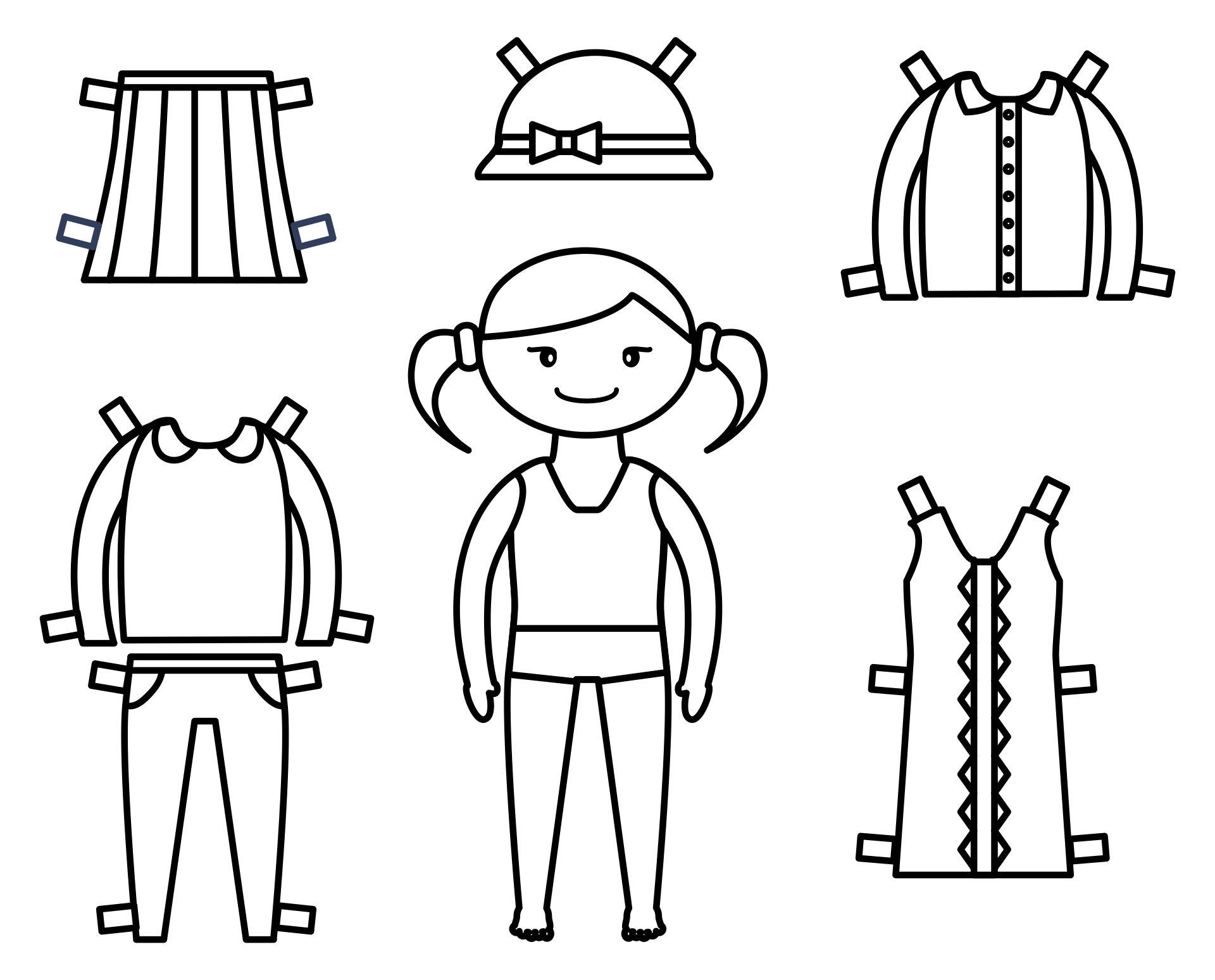 paper doll clothes free printables
