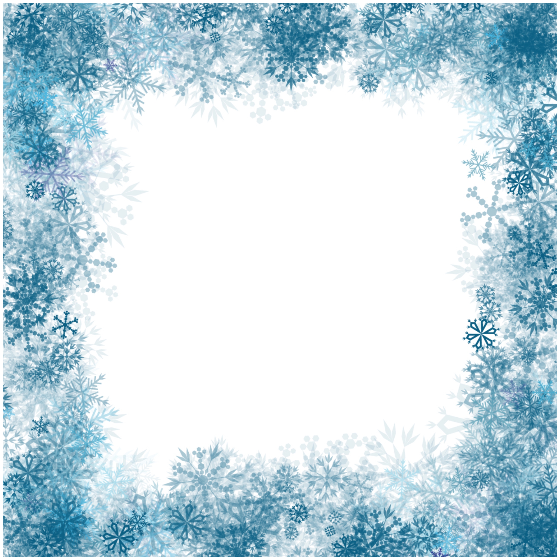 Snowflake Border Template Free