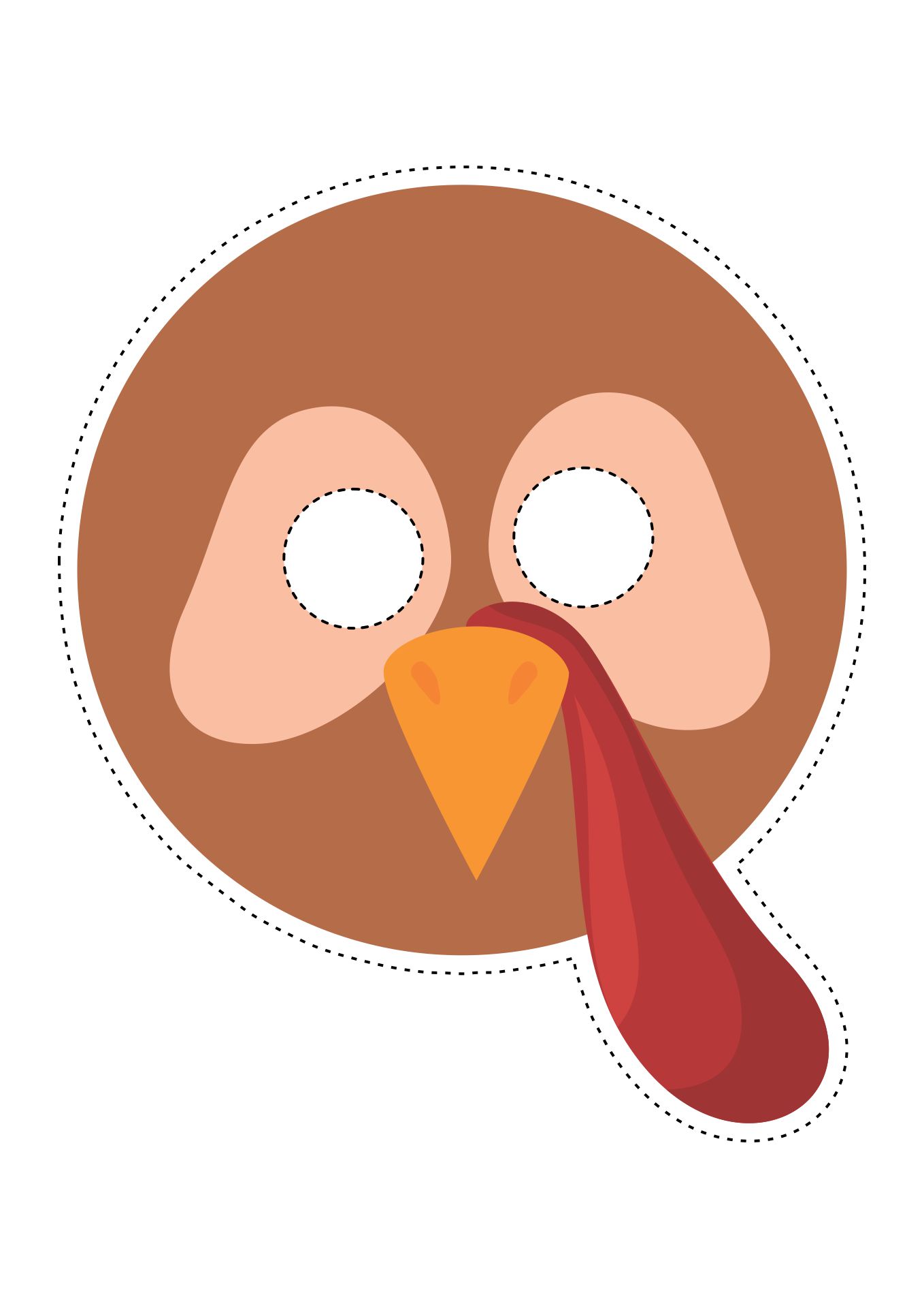 Printable Turkey Face