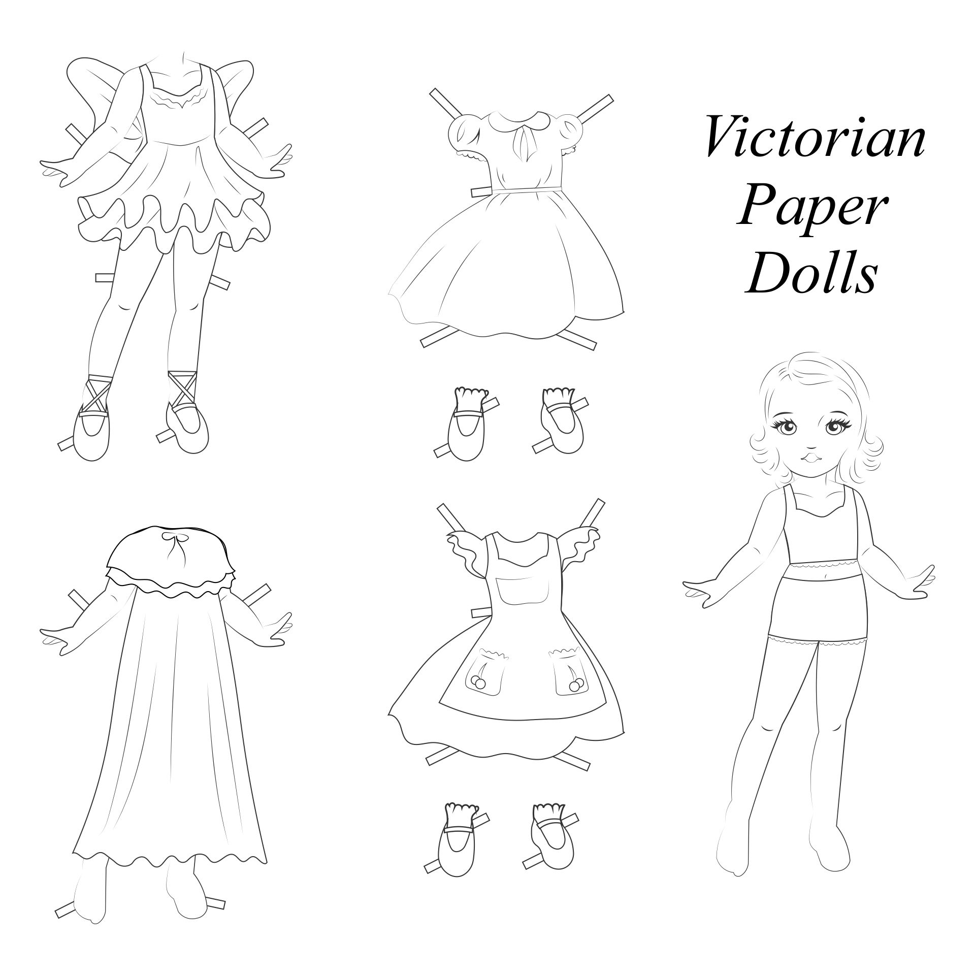 10 Best Printable Paper Dolls To Color Printablee Com