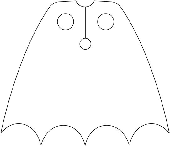 Printable Batman Cape Template