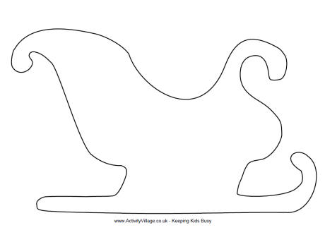 Printable Sleigh Template