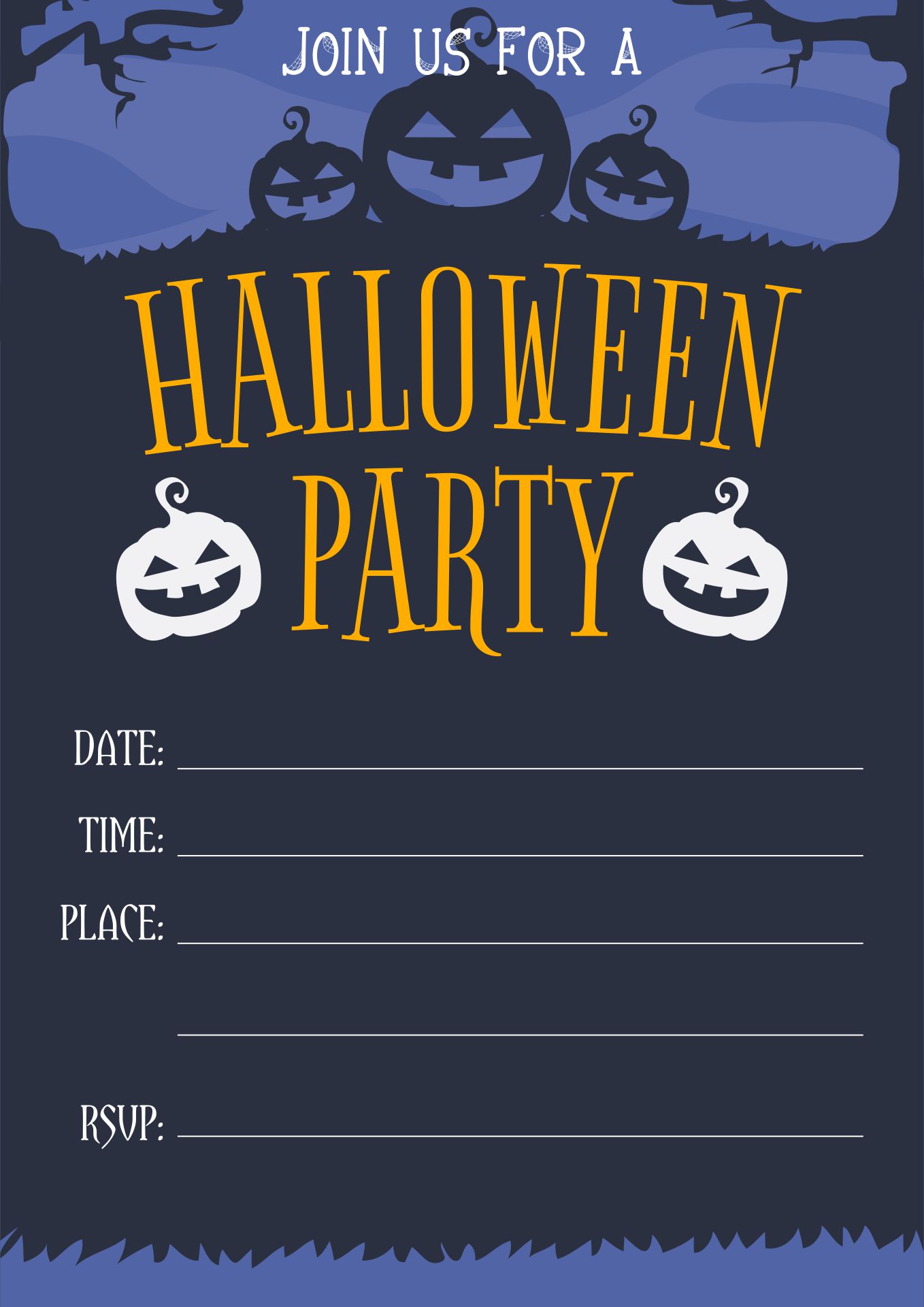 10 Best Scary Printable Halloween Invitations PDF for Free at Printablee