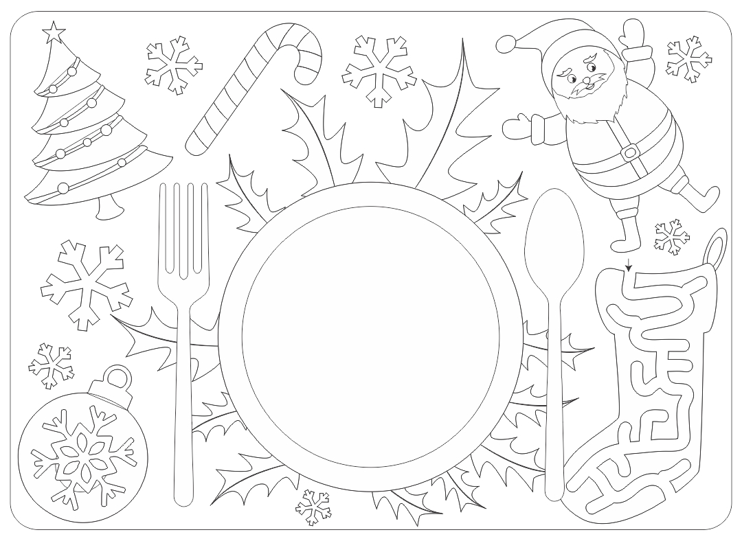 Free Printable Christmas Placemat Template