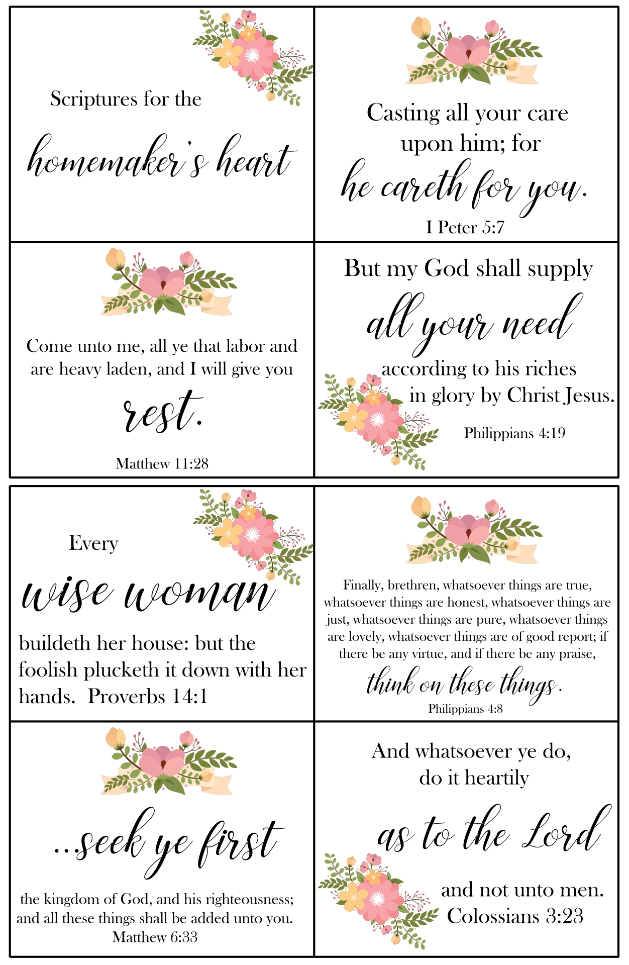 Valentine Scripture Cards 10 Free PDF Printables Printablee