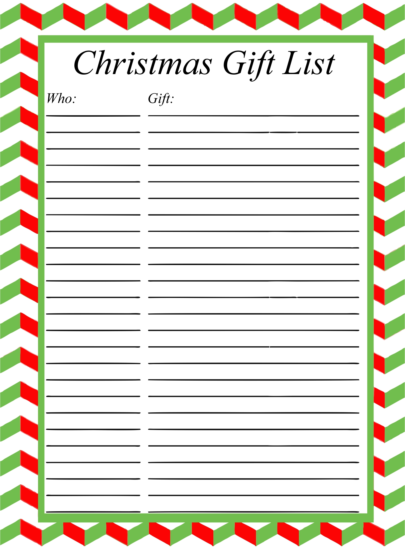 5 Best Free Printable Christmas Organization Lists PDF For Free At 