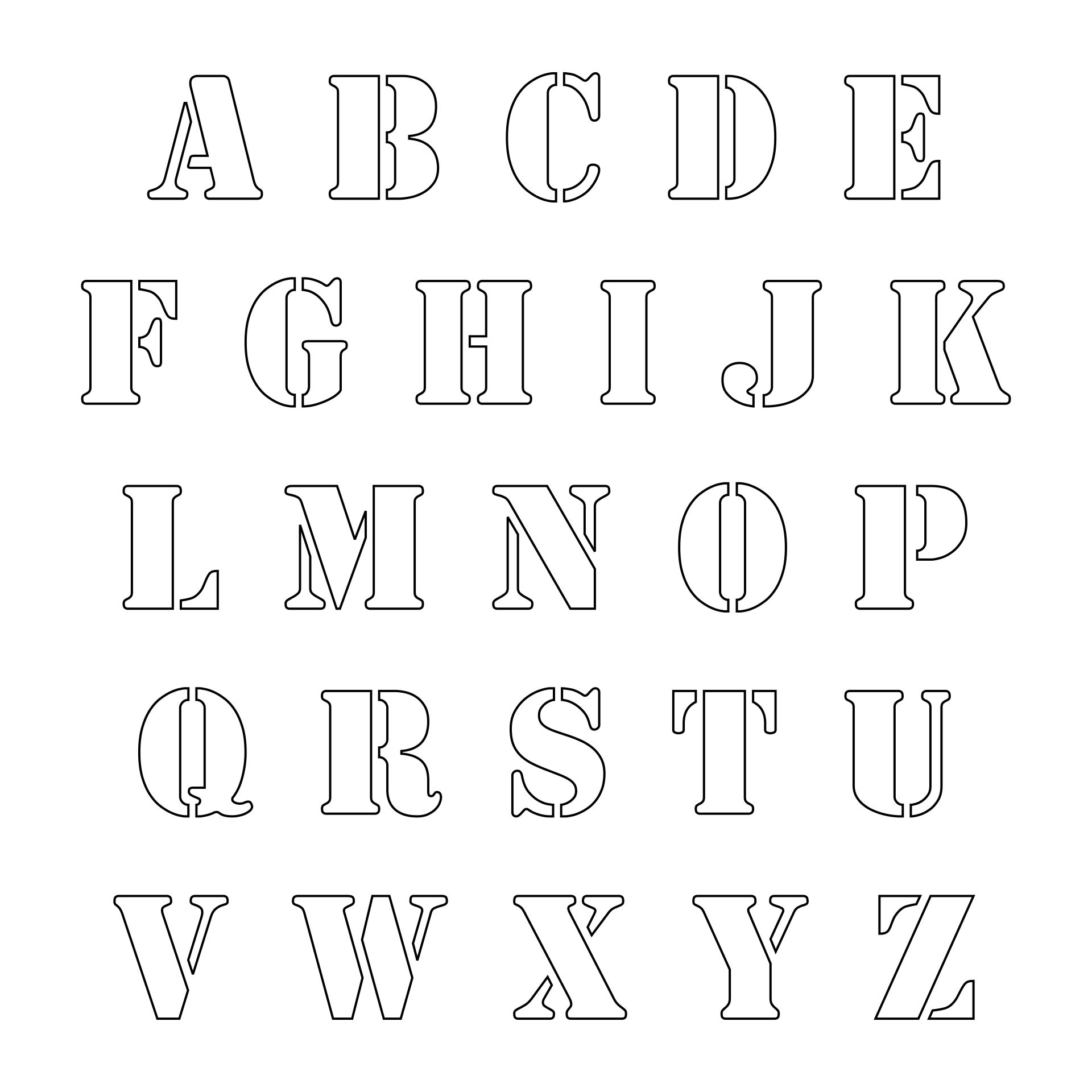 letter-stencil-templates