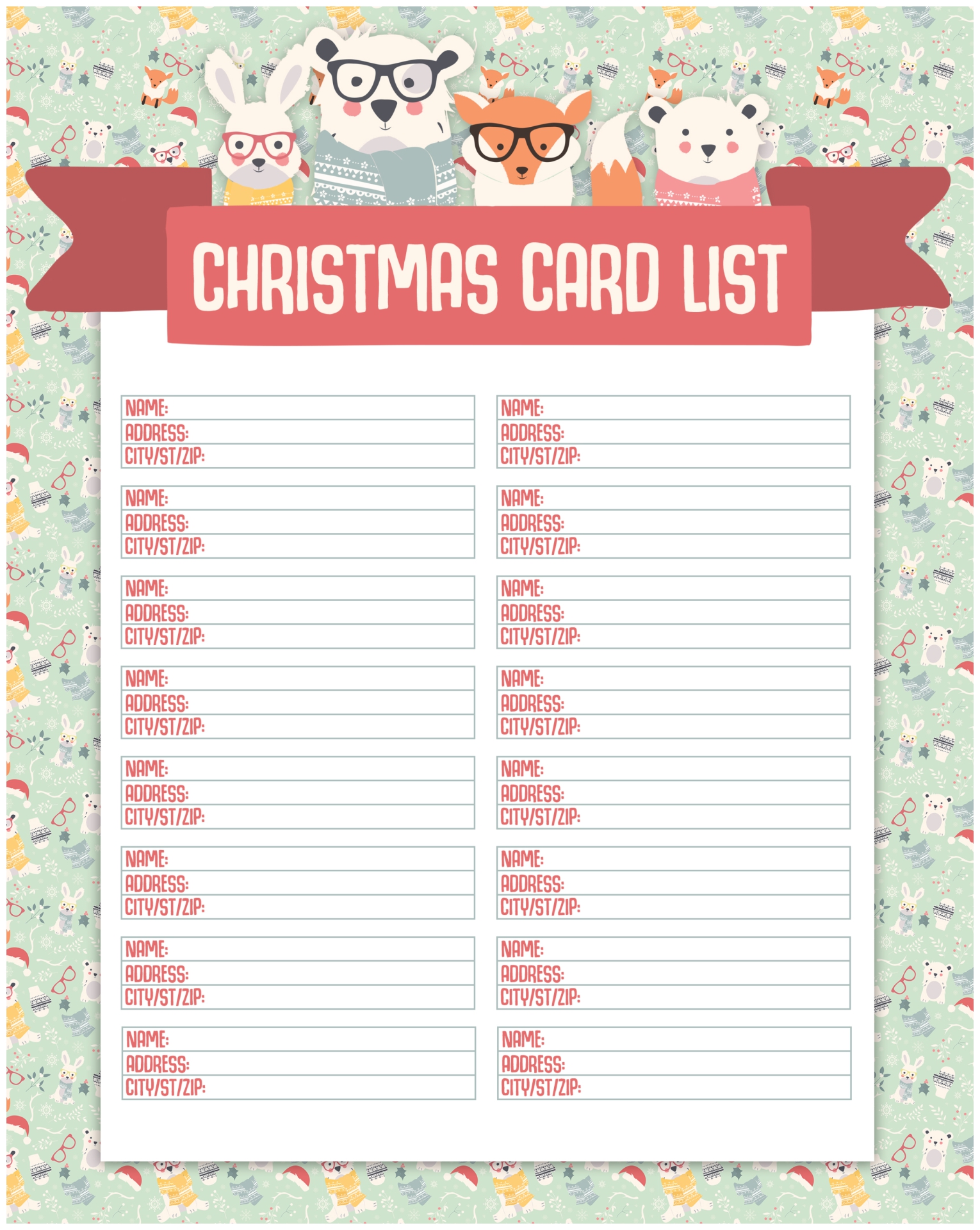 5 Best Free Printable Christmas Organization Lists PDF for Free at