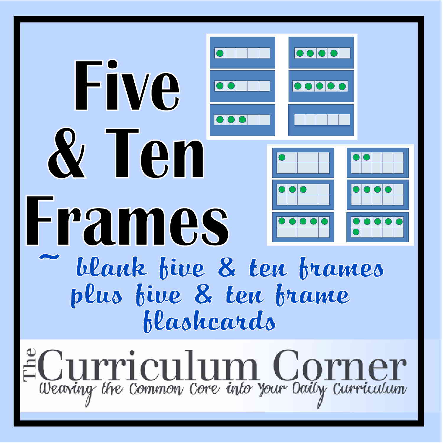 Printable Ten Frame Cards