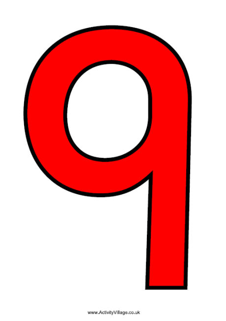 Large Printable Numbers 9