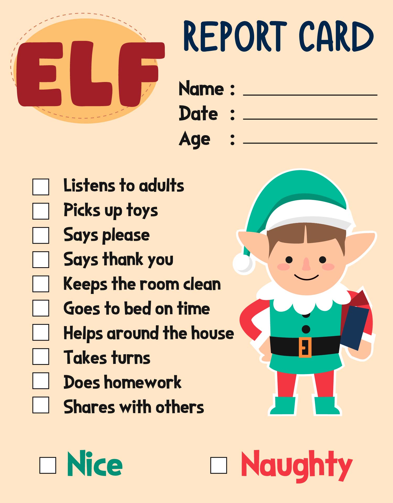  Elf Printables