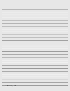 Printable Wide Lined Paper