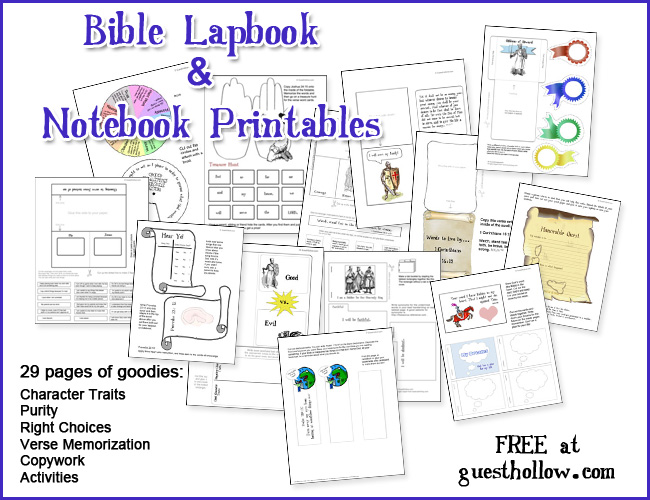 Bible Study Notebook Printables