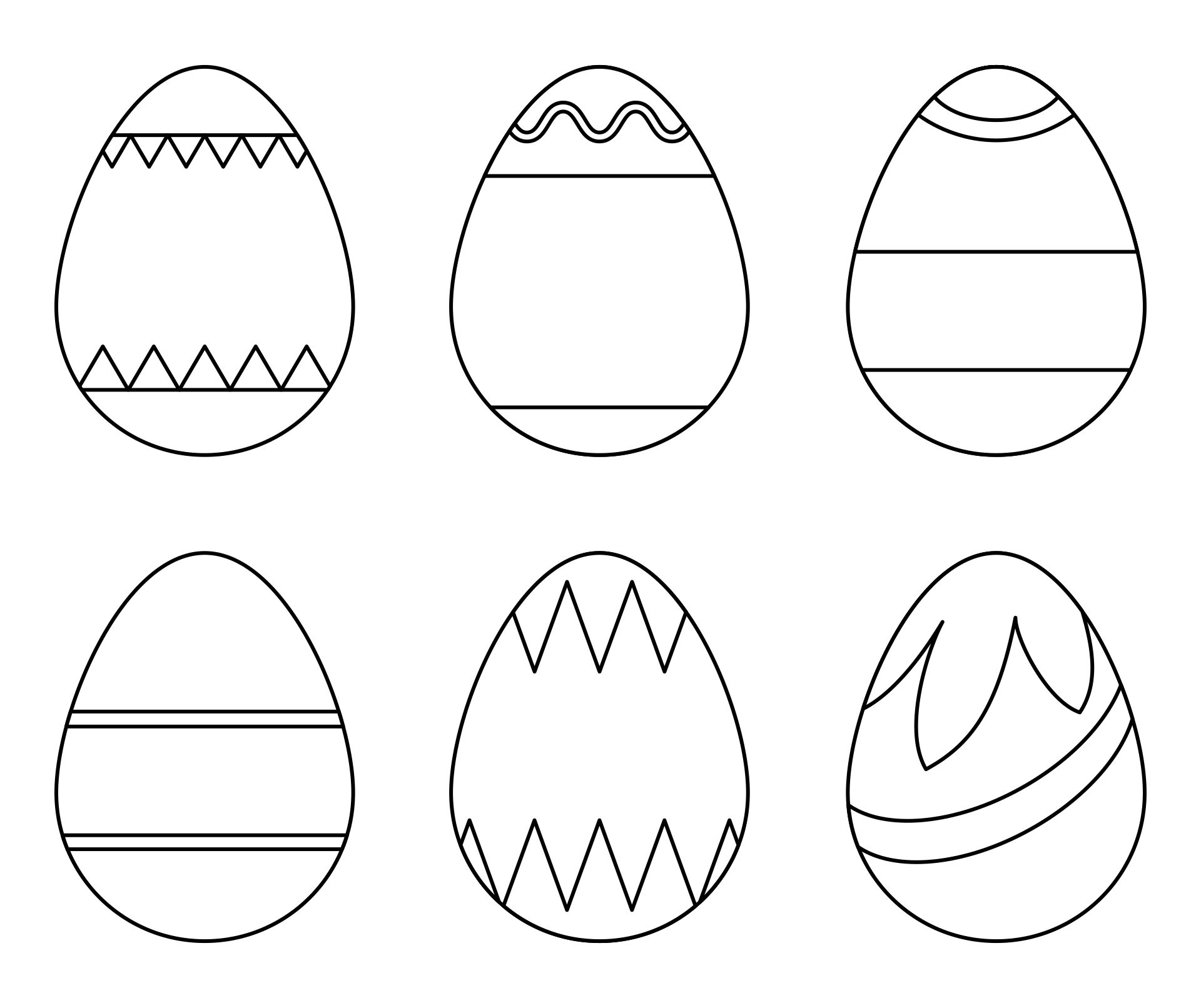 Printable Easter Egg Plain