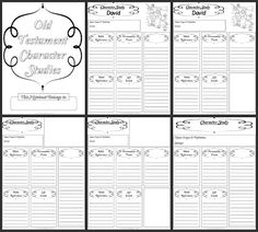 Printable Bible Study Journal Pages