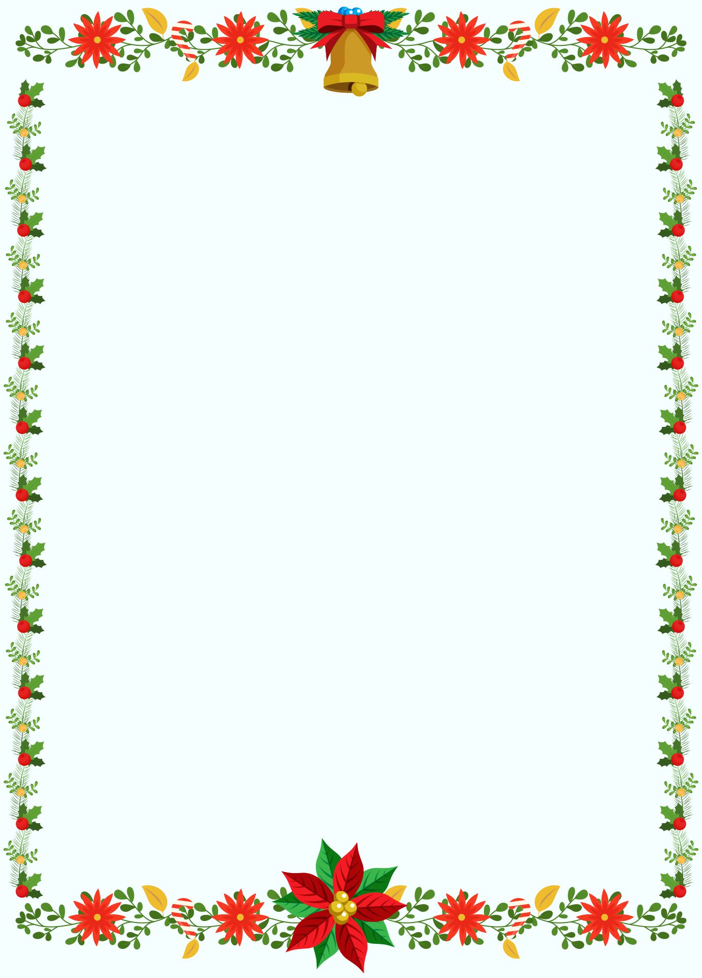 10 Best Free Printable Christmas Stationery Borders PDF For Free At Printablee
