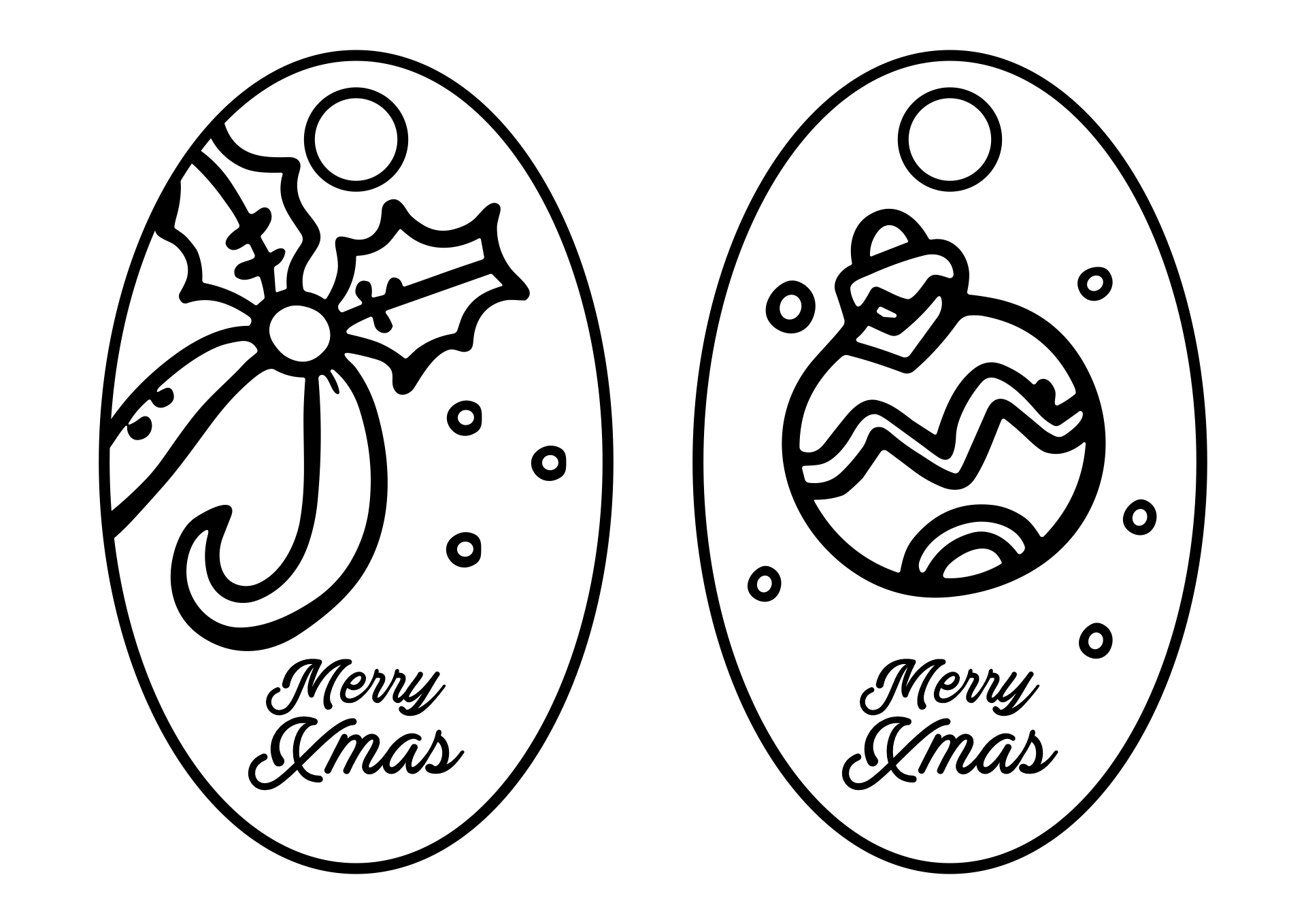 8 Best Printable Christmas Tags Black Printablee