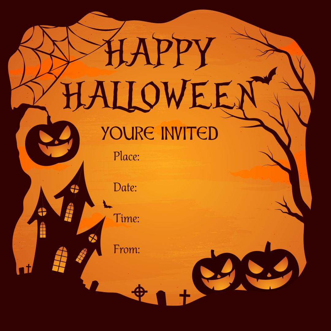 7 Best Images of Halloween Birthday Invitations Printable Black And ...