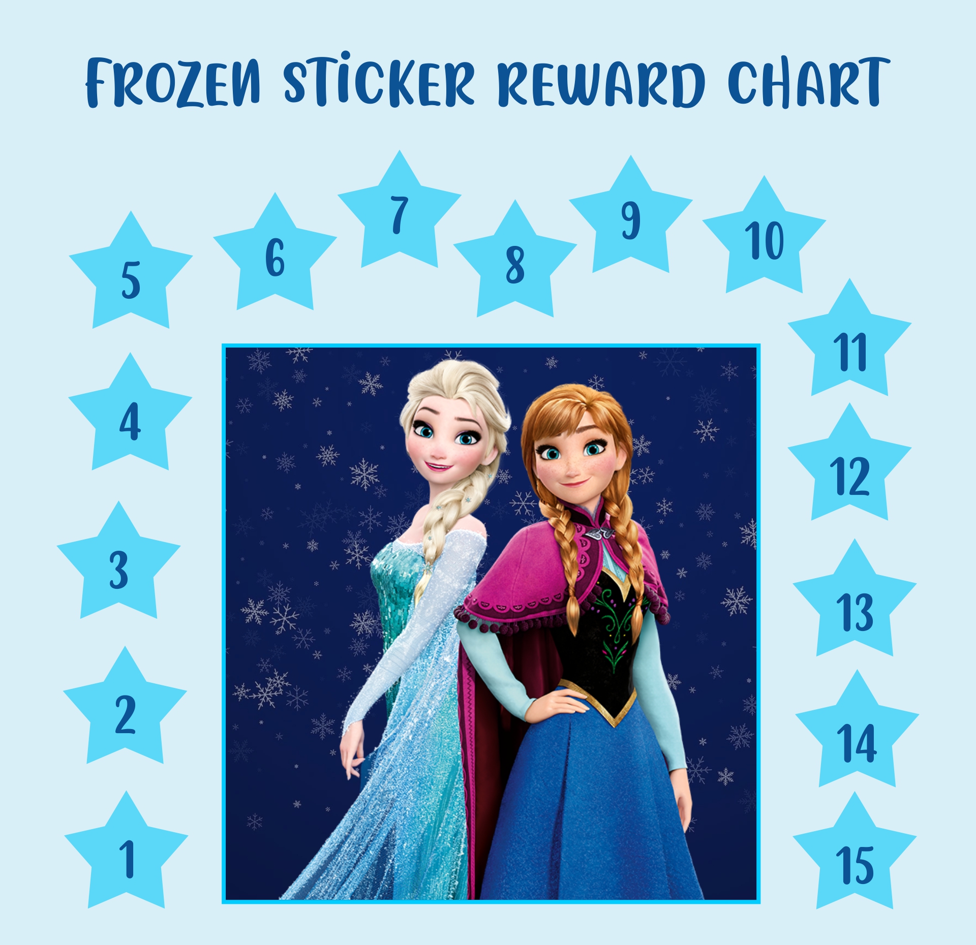 Frozen Printable Sticker Charts Printablee