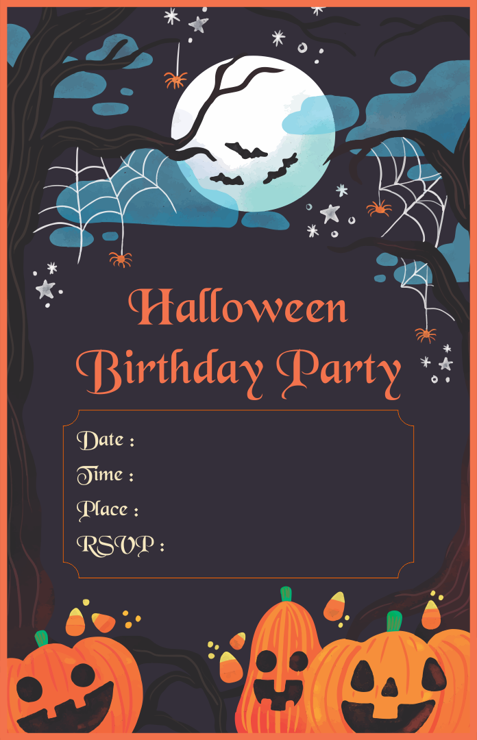 Halloween Invitations Templates - 15 Free PDF Printables | Printablee