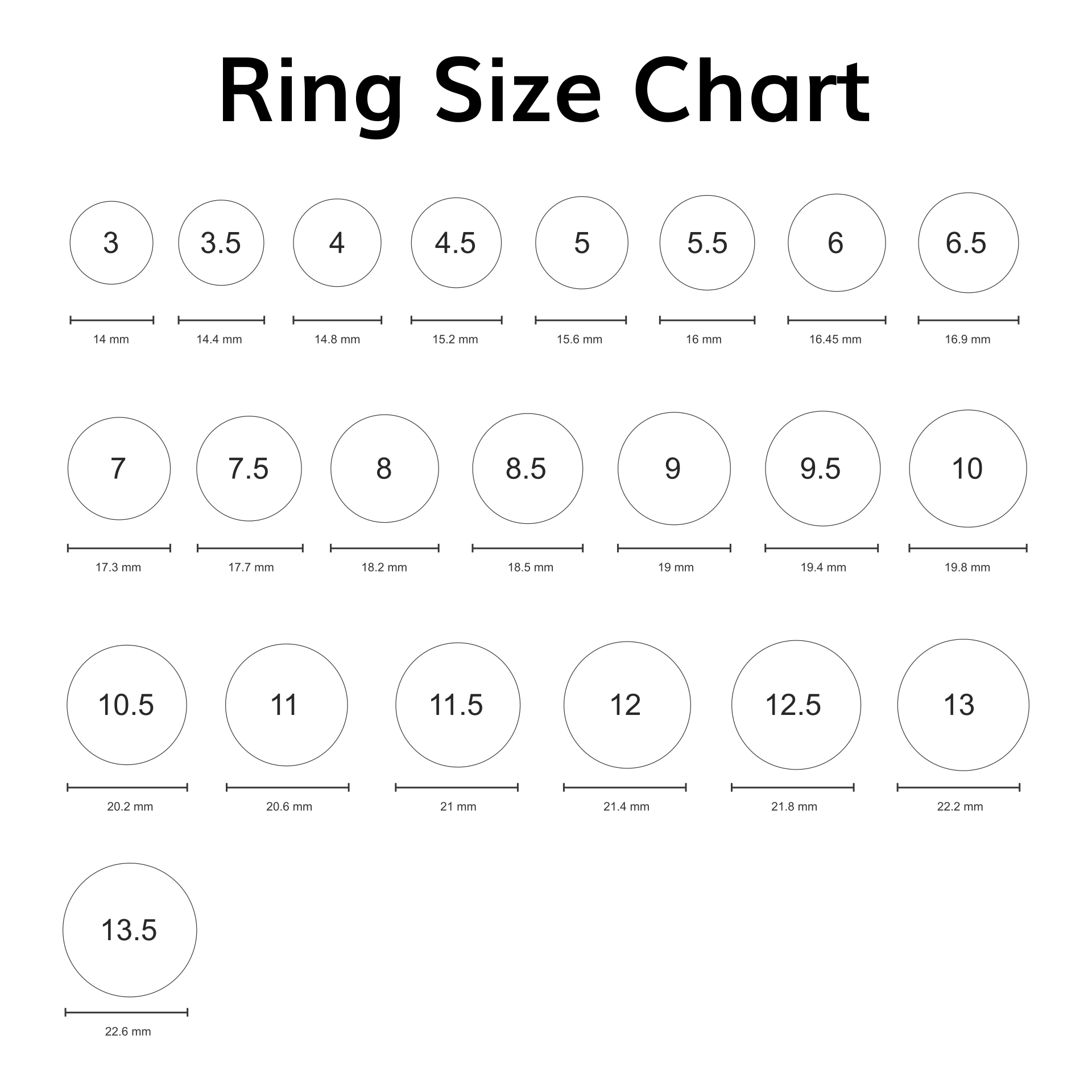 Ring Size Chart Lupon gov ph