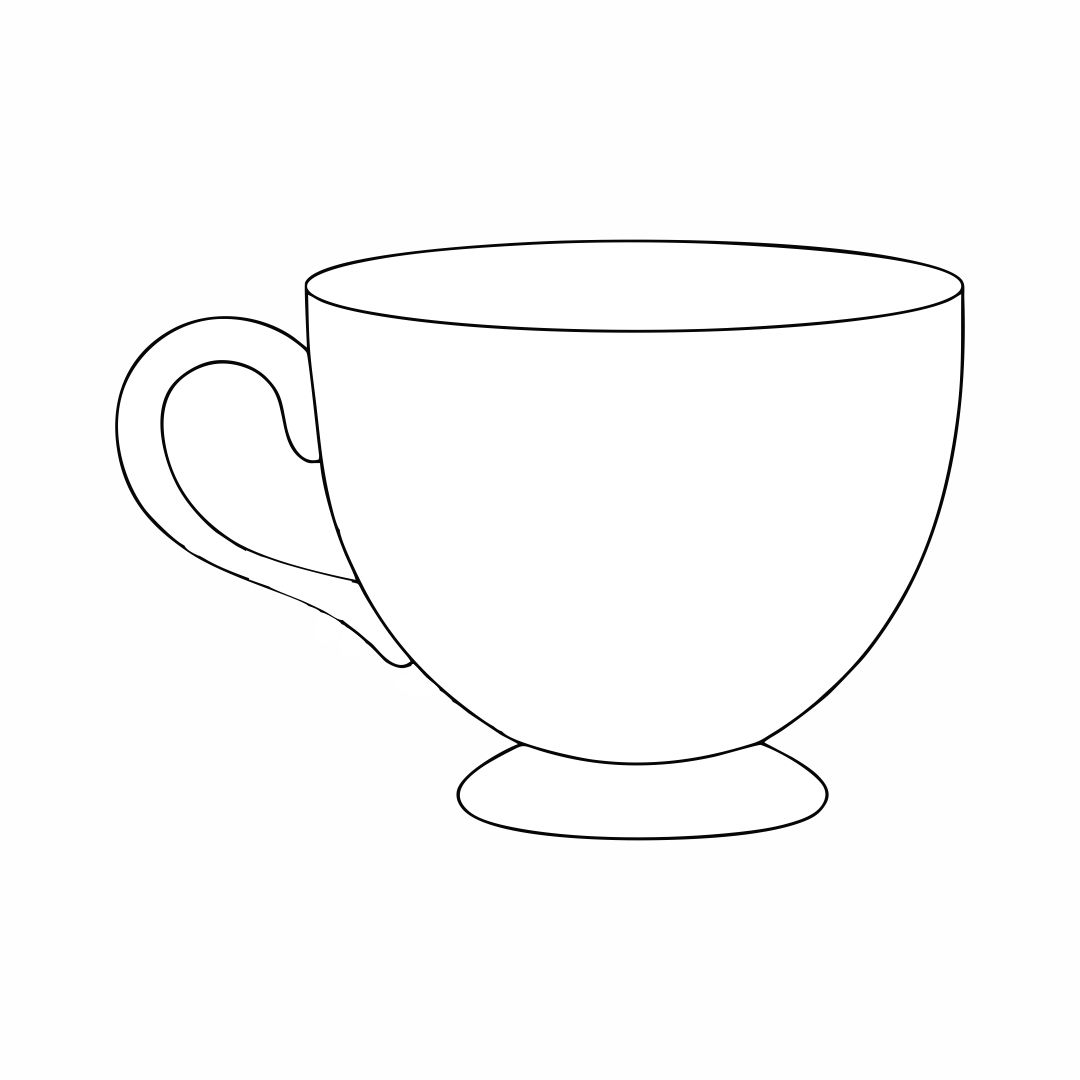 Free Printable Tea Cup Template Printable Templates