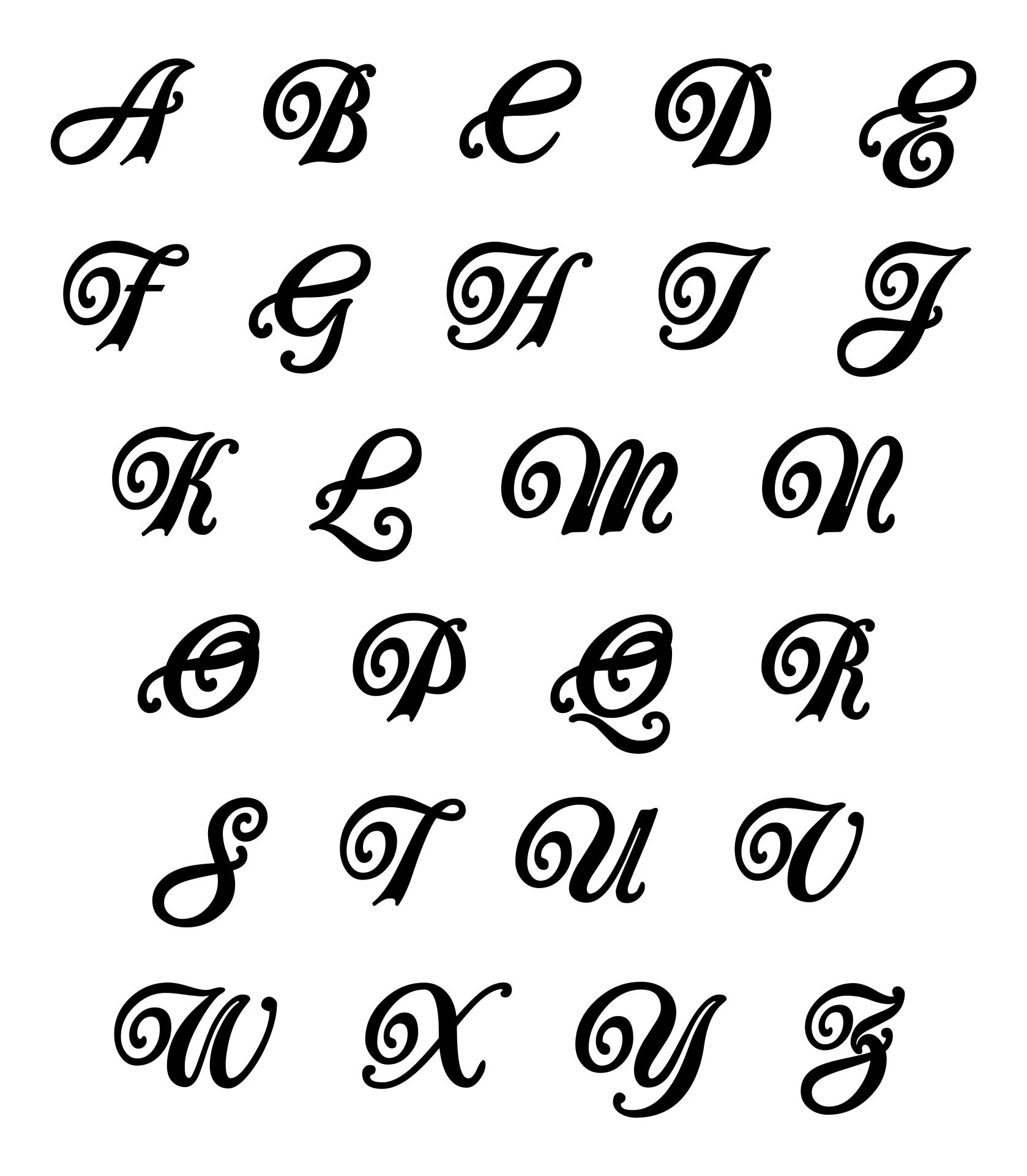 free printable letters in different fonts