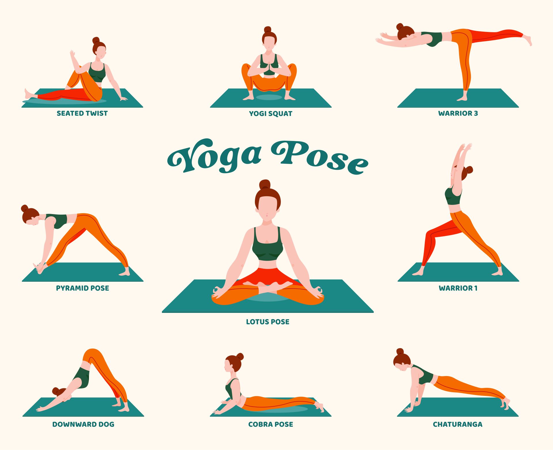 Yoga Poses Dimensions & Drawings | Dimensions.com