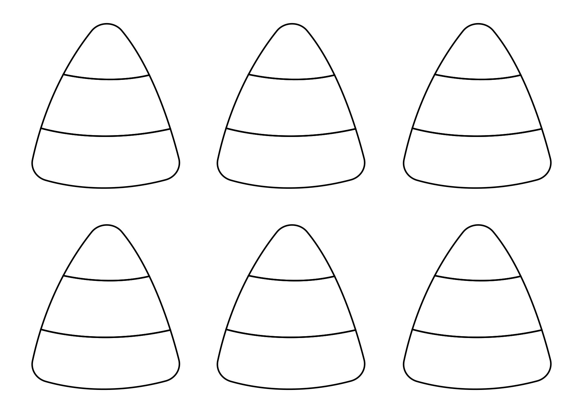 Free Printable Candy Corn Template